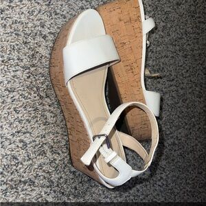 White Wedge Sandals
